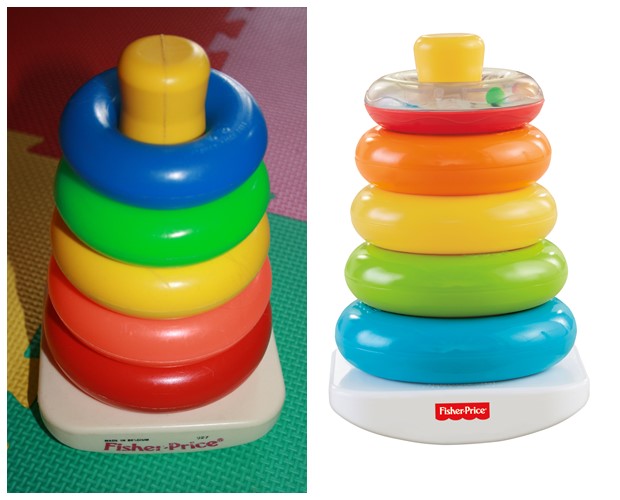 Kleurenringpiramide, Fisher Price, Speelgoed